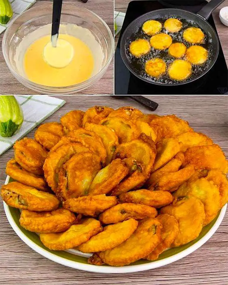 Les courgettes panées :