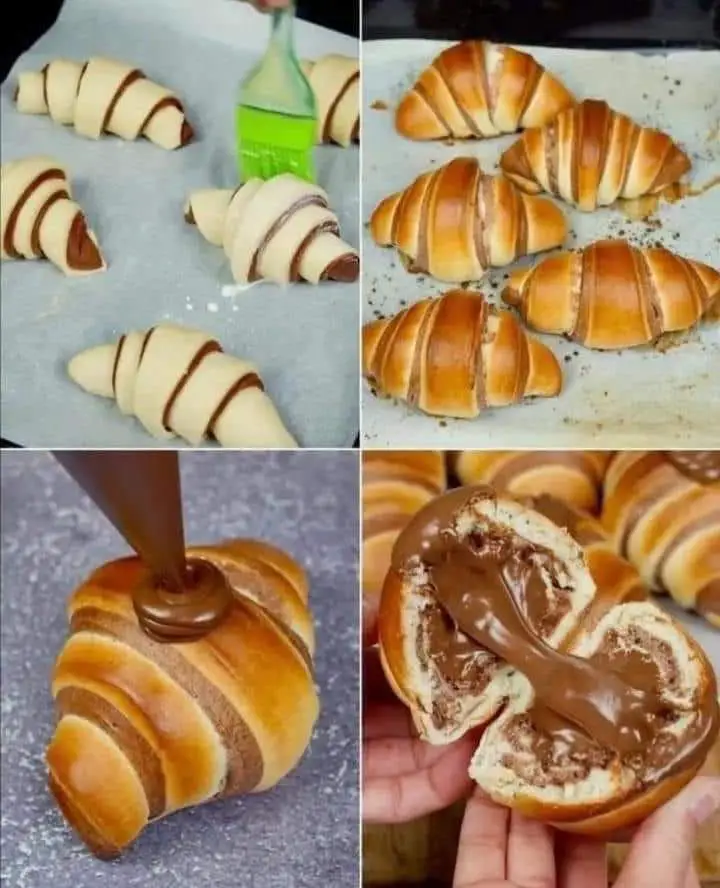 Croissants Bicolores : Une Fusion de Saveurs Traditionnelles et Chocolatées