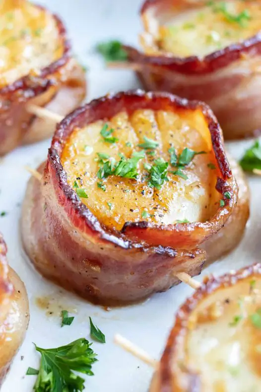 Pétoncles Enrobés de Bacon