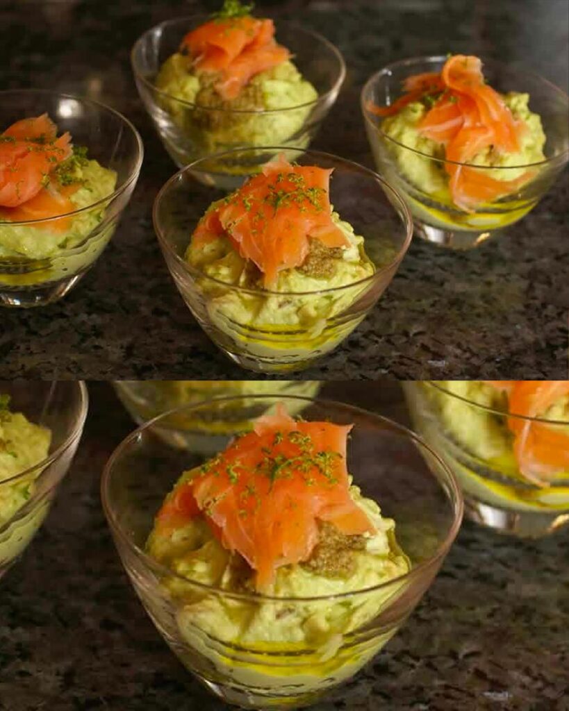 Mousse d’Avocat et Saumon Fumé