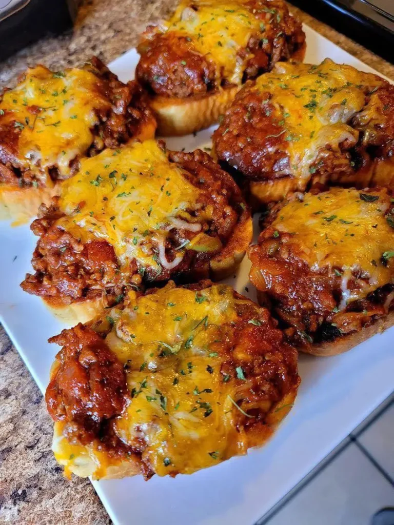 Savourez la Simplicité : Sloppy Joes Maison sur Pain à l'Ail