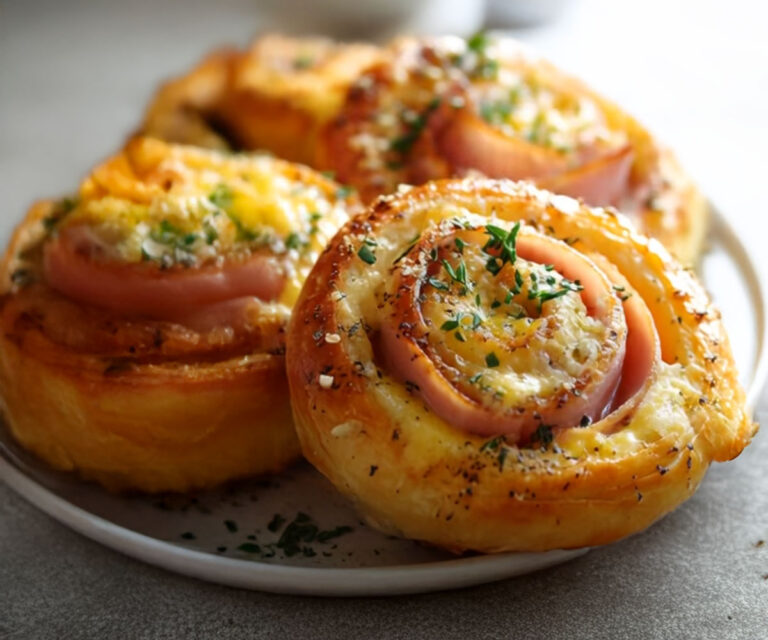 Rouleaux Feuilletés Jambon-Fromage Ultra Croustillants 🧀🥐✨