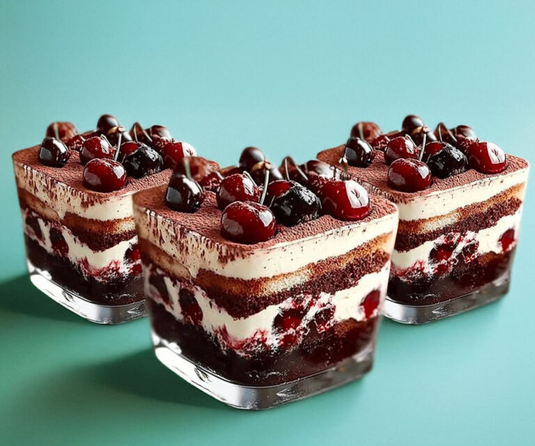 Tiramisu ForĂŞt-Noire en Verrine : le Duo Parfait de Gourmandise