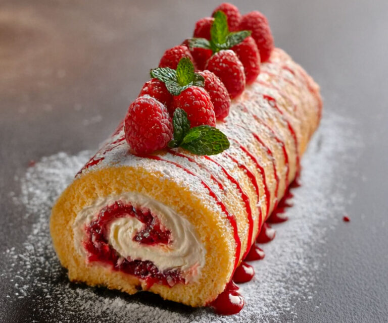 Bûche Roulée Framboise-Chantilly : le Délice Léger et Fruitée à Tester Absolument !