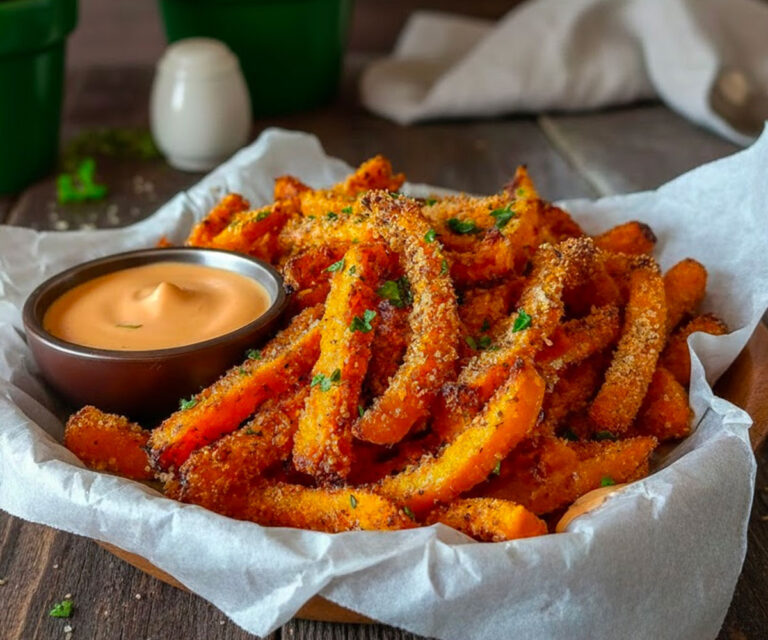 Frites de carottes croustillantes & sauce épicée 🌶️🥕