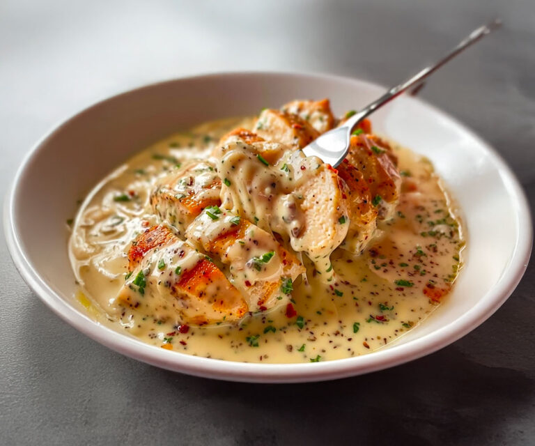 🍗 Poulet Crémeux à la Moutarde : La Recette Fondante et Savoureuse
